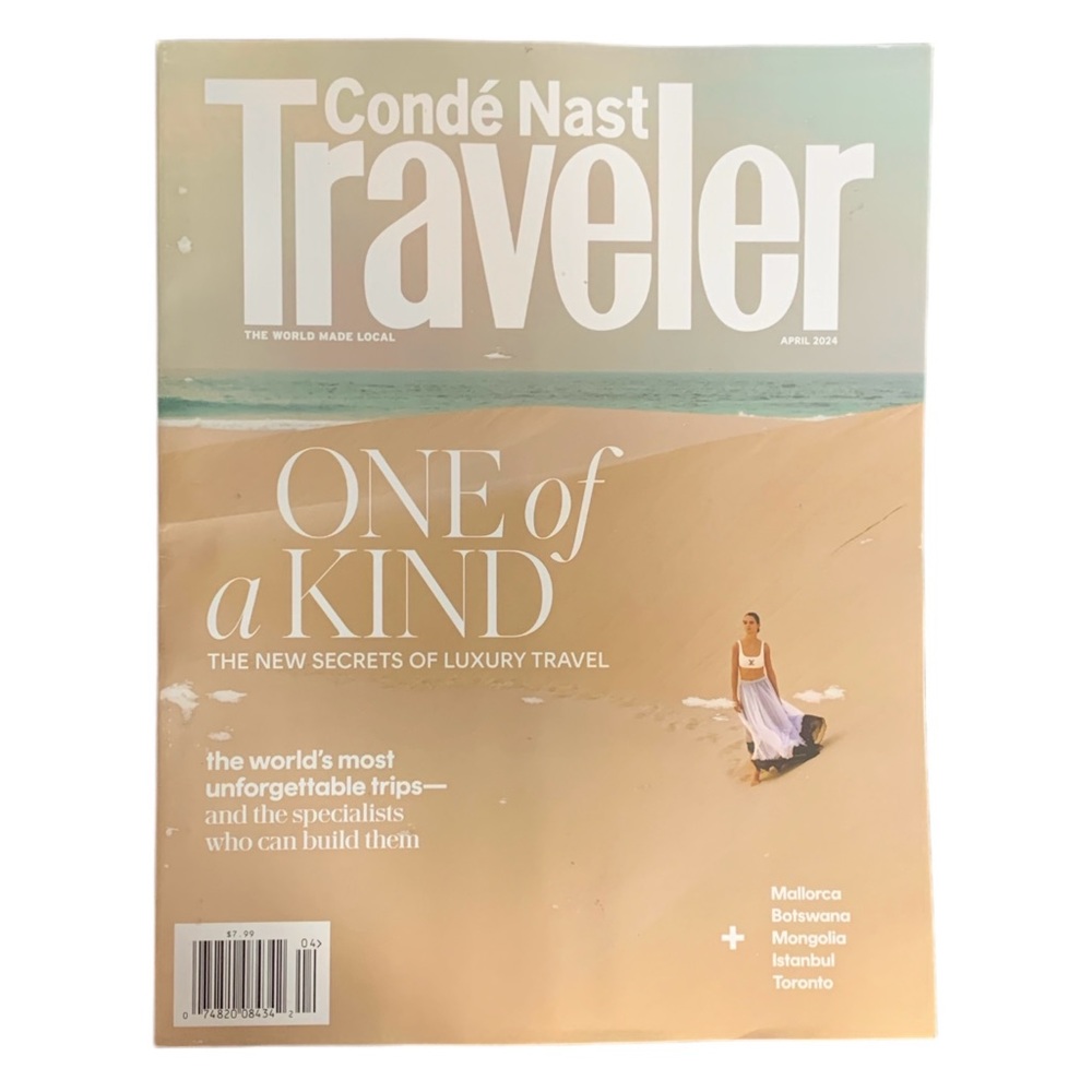 Conde Nast Traveler Magazine April 2024 One Of A Kind Secrets of Luxury Travel